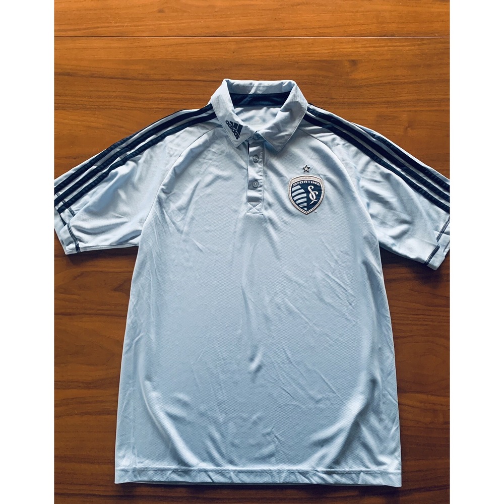 Adidas Sporting Kansas City Soccer Jersey Men's M 2013/2014 Formotion Blue Home